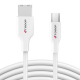 Câble USB-A vers Type-C en PVC Blanc 1m