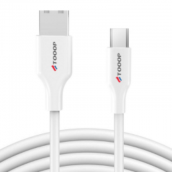 Câble USB-A vers Type-C en PVC Blanc 1m