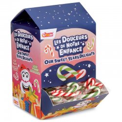 Mini candy canes Douceurs de notre Enfance - boîte de 24