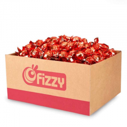 Papillotes rouges chocolat au lait fourrées praliné céréales vrac - 10kg