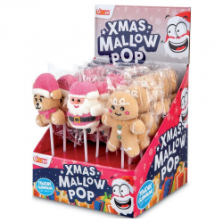 Sucettes XMas Mallow pop 35g - 18 sucettes