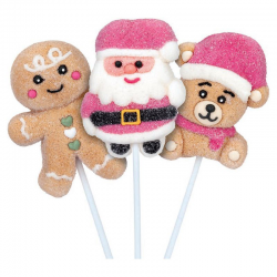 Sucettes XMas Mallow pop 35g - 18 sucettes