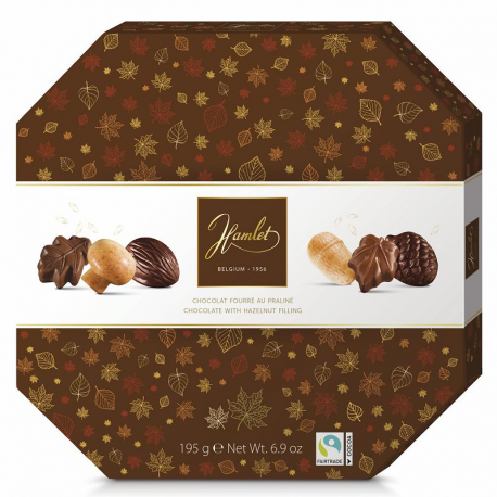 PRECOMMANDE Assortiment Automne chocolats fourrés praliné - 195g