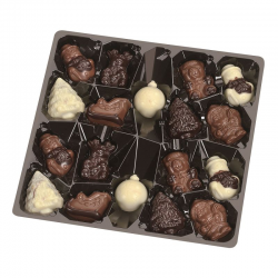 PRECOMMANDE Assortiment Hiver chocolats praliné - carton de 2.34kg