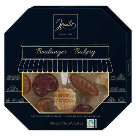 Boîte Chocolat boulanger assortis pralines - 195g