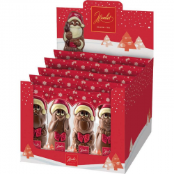 Figurines de Noël mix lait 100g - présentoir de 20