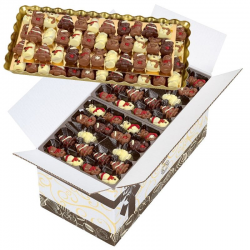 Figurines de Noël praliné - carton de 2.34kg