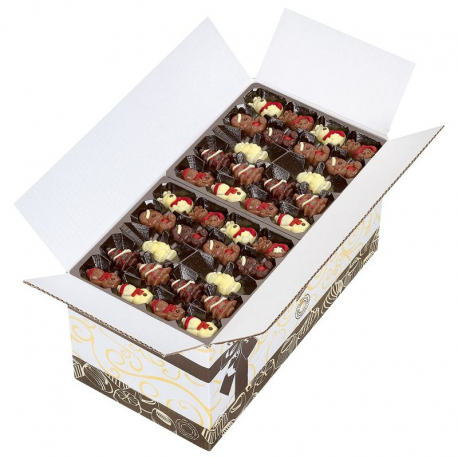 Figurines de Noël praliné - carton de 2.34kg