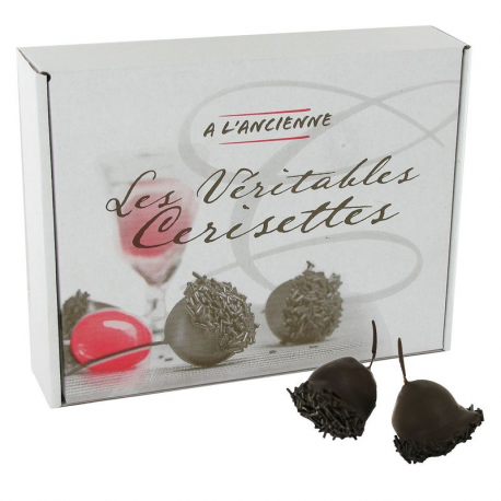 Cerisettes au chocolat noir et eau de vie - 500g