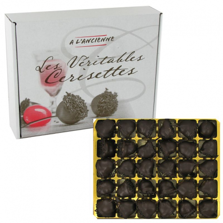 Cerisettes au chocolat noir et eau de vie - 500g