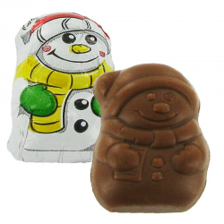 Minis Bonhommes de neige chocolat au lait 5g par 540