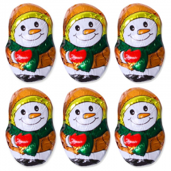 PRECOMMANDE Minis Bonhommes de neige 5g chocolat au lait Rohan - carton de 500