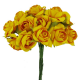 Roses sur tige JAUNE - le bouquet de 12