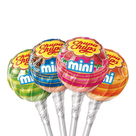 Sucettes mini assorties Chupa Chups - 360 pièces