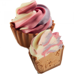 PRECOMMANDE Chocolats cupcakes cotton candy coloré - boîte de 1,68kg