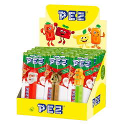 Pez figurine Noël + 1 recharge - le lot de 12