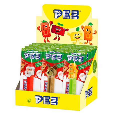 Pez figurine Noël + 1 recharge - le lot de 12