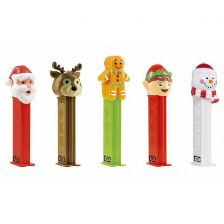 Pez figurine Noël + 1 recharge - le lot de 12