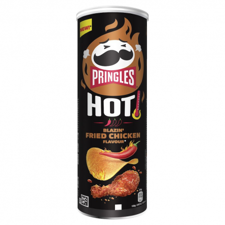 Pringles Hot Fried chicken 160g - carton de 19 boîtes