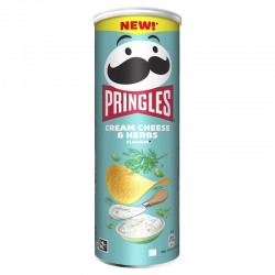 Pringles Cream Cheese Herbes 165g - carton de 19 boîtes