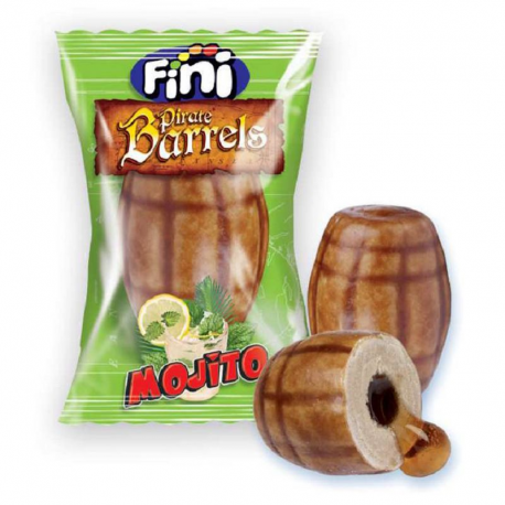Bubble gum Barils de Pirate Mojito - boîte de 200