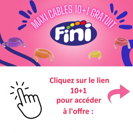 Maxi câbles acides Energy Fini - boîte de 100