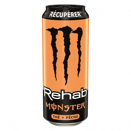Monster Rehab Thé pêche boîte 50cl - 12 canettes