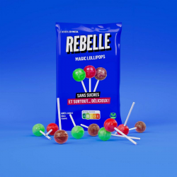 Sucettes Lollipops SANS SUCRES 48g - carton de 12 sachets