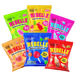 PRECOMMANDE Bonbons Rebelle SANS SUCRES - 12 sachets assortis