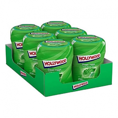 Bottle Hollywood green fresh SANS SUCRES - les 6x62 dragées