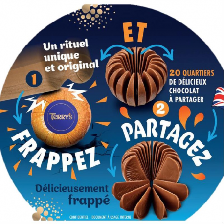 PRECOMMANDE Terry's Ball lait 145g - carton de 12