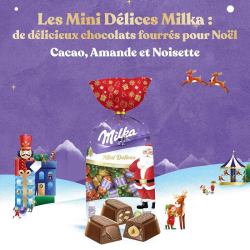 Assortiment de mini délices assortis en chocolat Milka - 320g