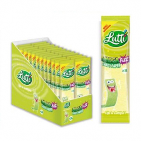 Lutti Candy Paper Méga Fizz sachet 15g (8 pces) - 24 sachets