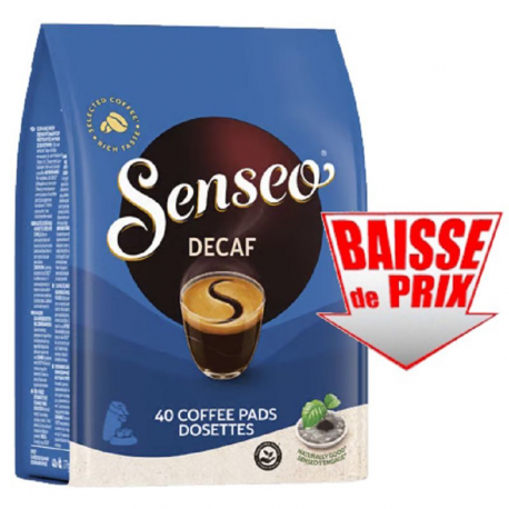 Senseo décaféiné 277g (40 dosettes) - les 10 paquets