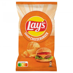 Chips Cheeseburger lay's 120g - carton de 24 paquets