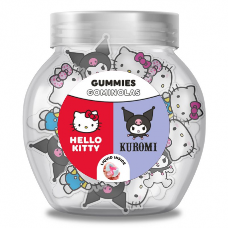 Bonbons 3D Gummies Hello Kitty & Kuromi - tubo de 55