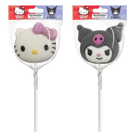 Sucettes Mallow Pop guimauve Hello Kitty & Kuromi 30g - 18 sucettes