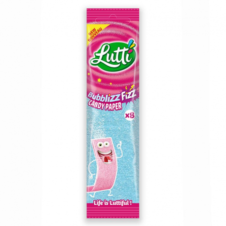 Lutti Candy Paper Bubblizz Fizz sachet 15g (8 pces) - 24 sachets