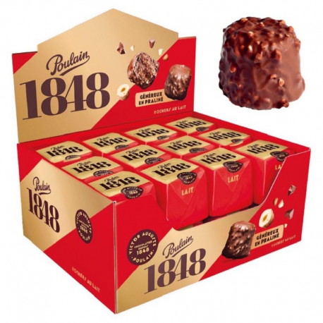 Rochers au lait 32g Poulain 1848 - boite de 24