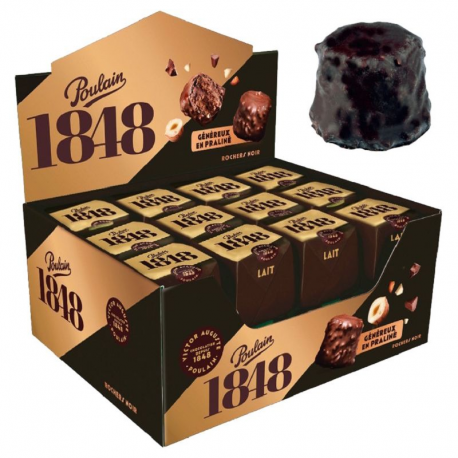 Rochers noirs 32g Poulain 1848 - boite de 24