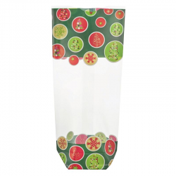 Sachet Noël Green Trees fond carton 120x260 par 100