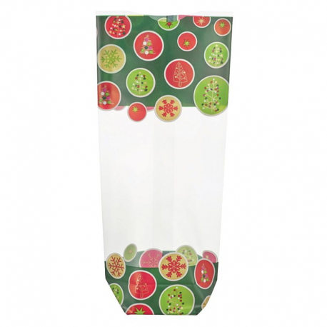 Sachet Noël Green Trees fond carton 120x260 par 100