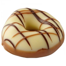 PRECOMMANDE Chocolats Donuts blanc fourrés crème Vanille - boîte de 1,54kg