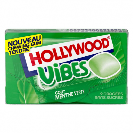 Hollywood Vibes sour berry goût Menthe verte SANS SUCRES - 16 étuis