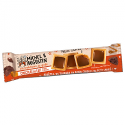 Carrés lait coeur caramel 37.6g Michel et Augustin - boite de 18