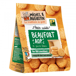 Petits sablés salés Beaufort AOP 100g Michel et Augustin - carton de 12