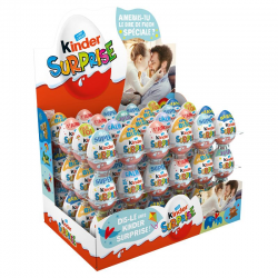 KINDER Surprise "Message" - boîte de 72 oeufs