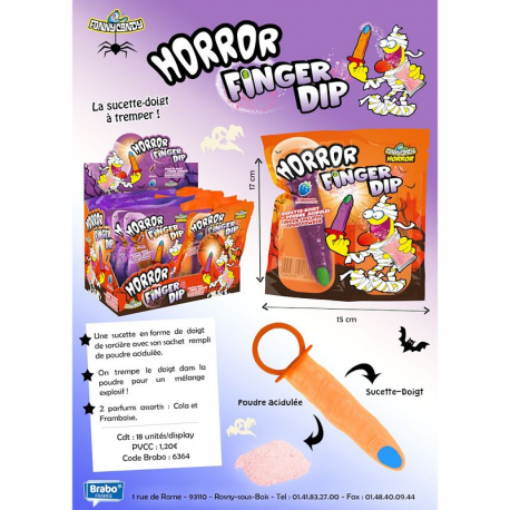 Horror Finger Dip - Boîte de 18