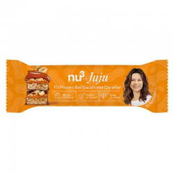 Fit Protein Bar Peanut caramel 55g Jujufitcats - boîte de 24