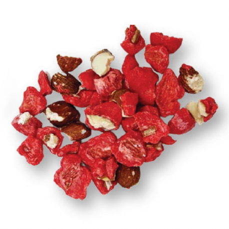 Brisure de pralines roses en seau de 3kg